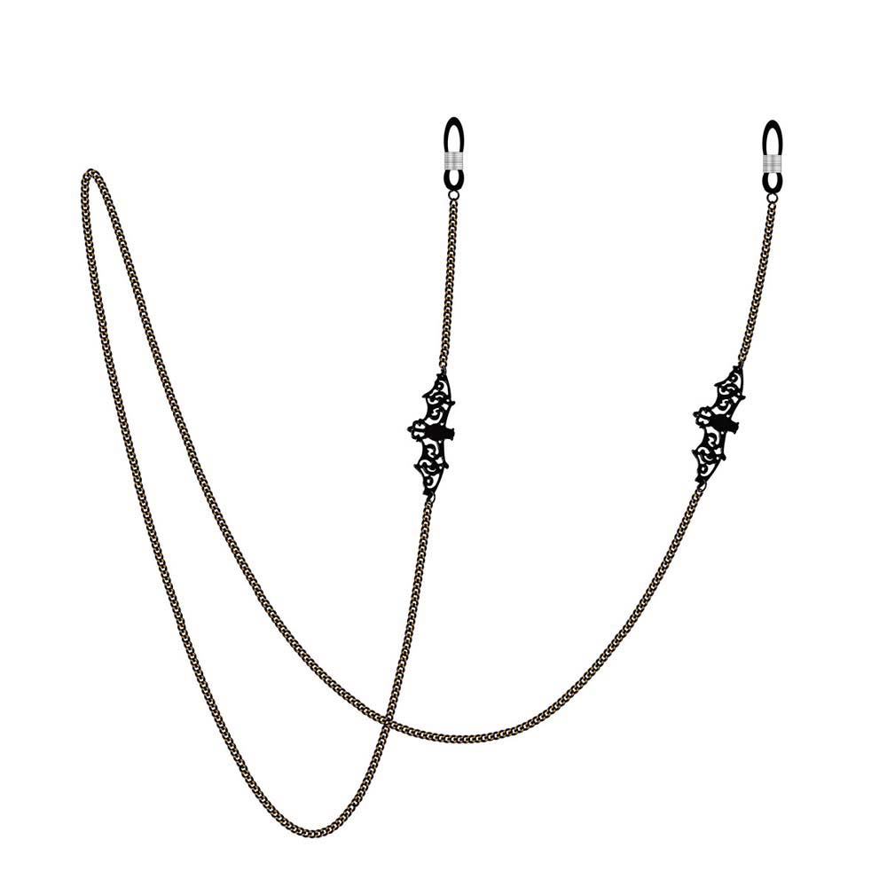 Mask Chain Holder - Trendy Simple Casual Black Bat Retro