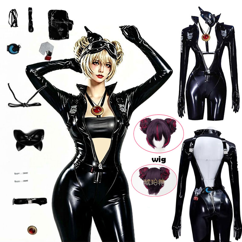 Black Face Mask Pack - WHH Anime Nikke Quency Cosplay Costume