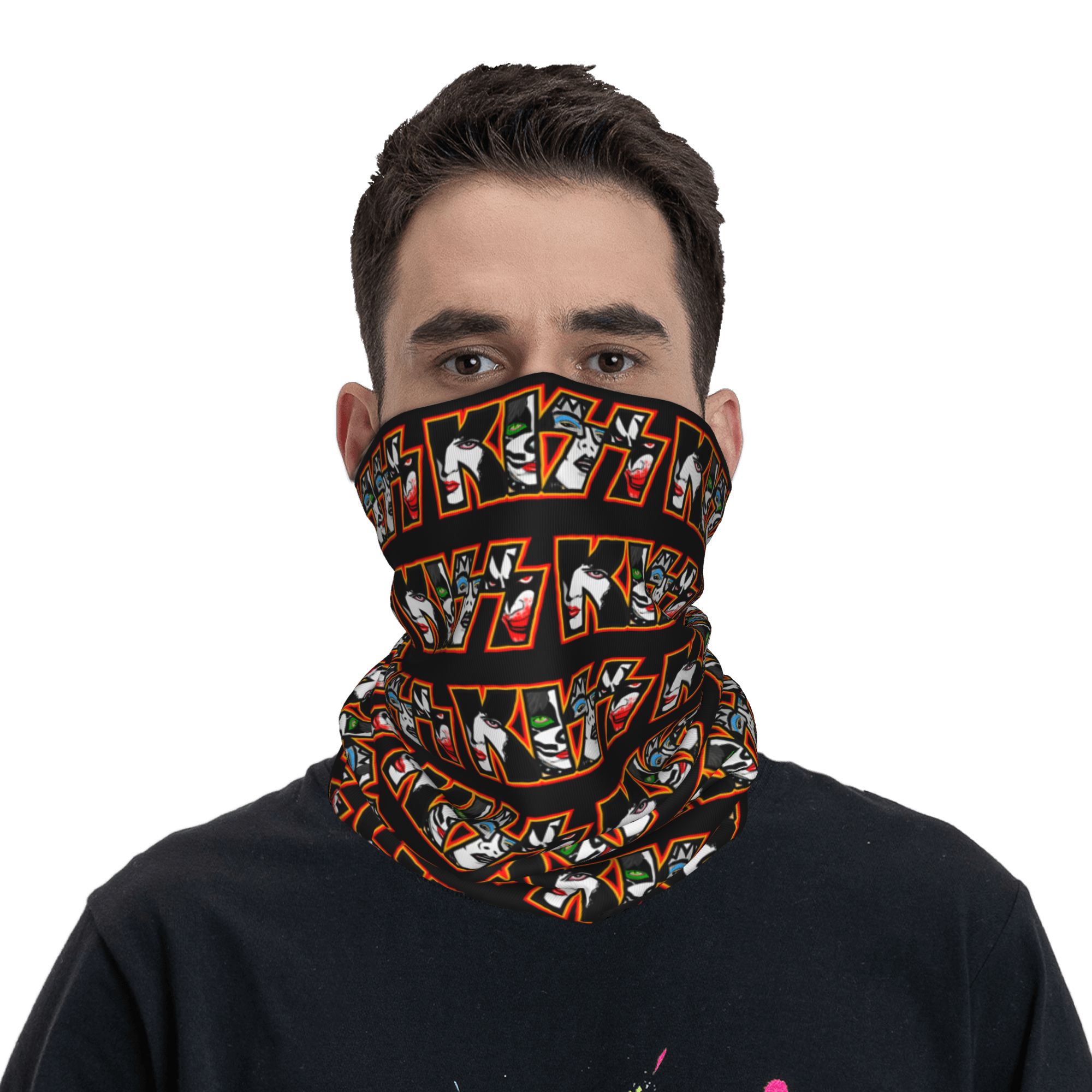 Custom Heavy Metal Rock K-Kiss - Neck Gaiter Face Cover review and price