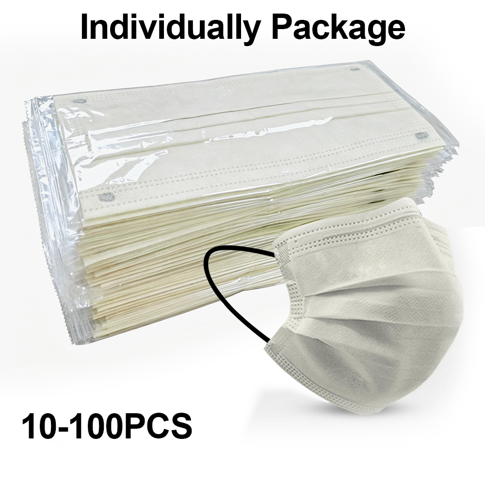 10-100pcs Disposable Adults in - Disposable Mask Blue review and price