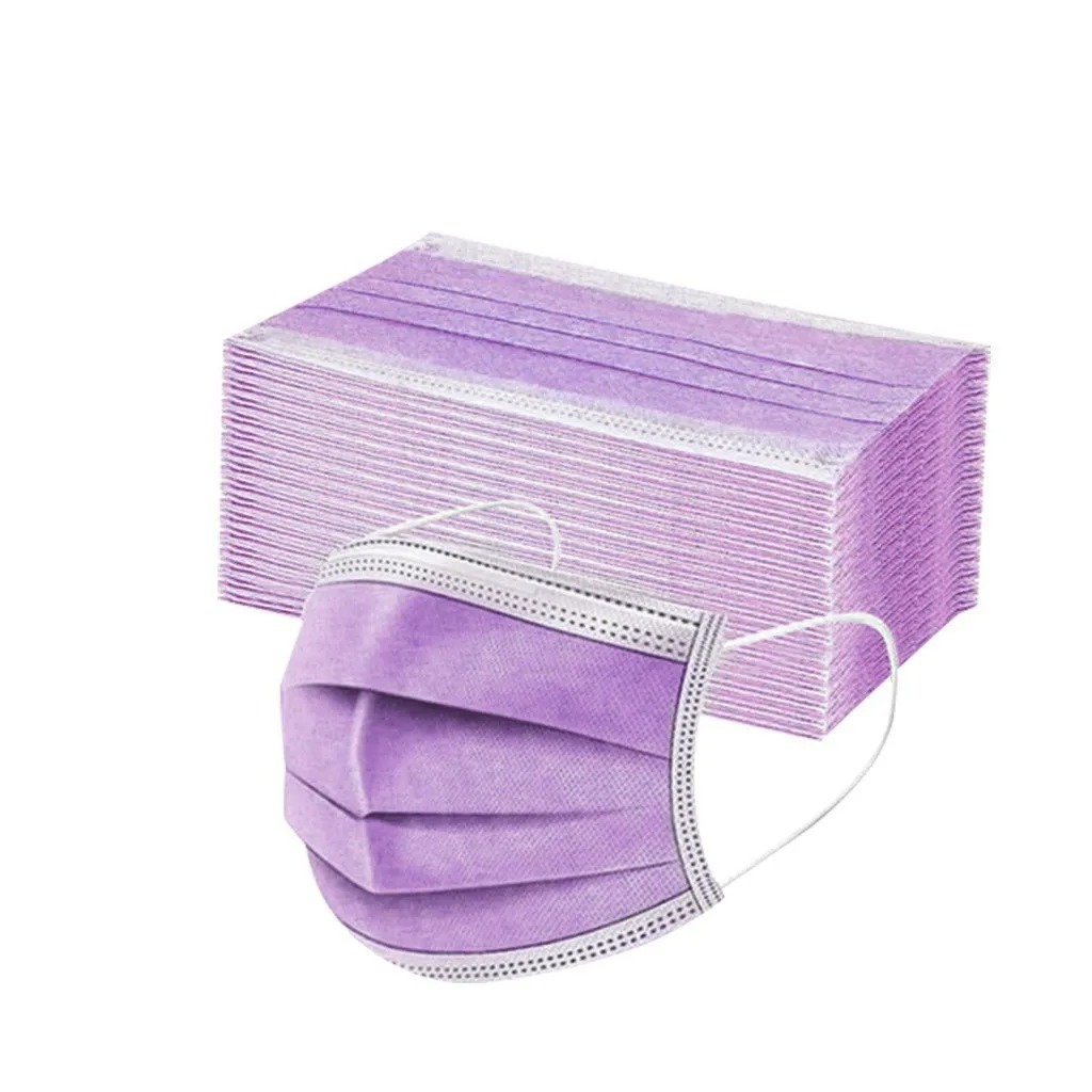 50PCS Women Man Solid Mask Dis - Disposable Surgical Mask review and price