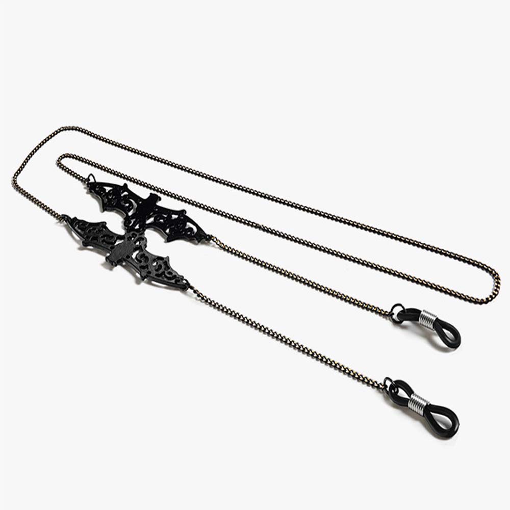 Trendy Simple Casual Black Bat - Mask Chain Holder review and price
