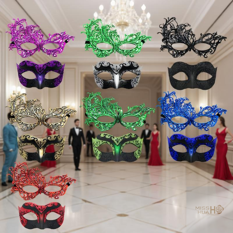 Set of 2, Couple's Elegant Bla - Black Face Mask Pack review and price