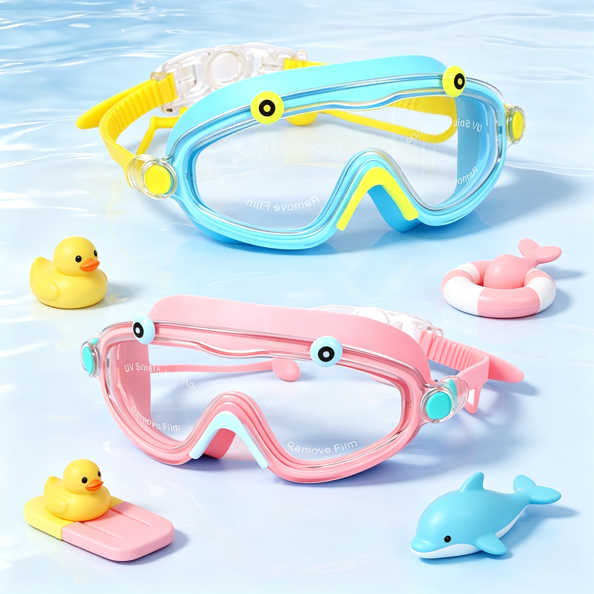 Kids Swim Goggles Boys Girls A - Silicone Mask Bracket review and price