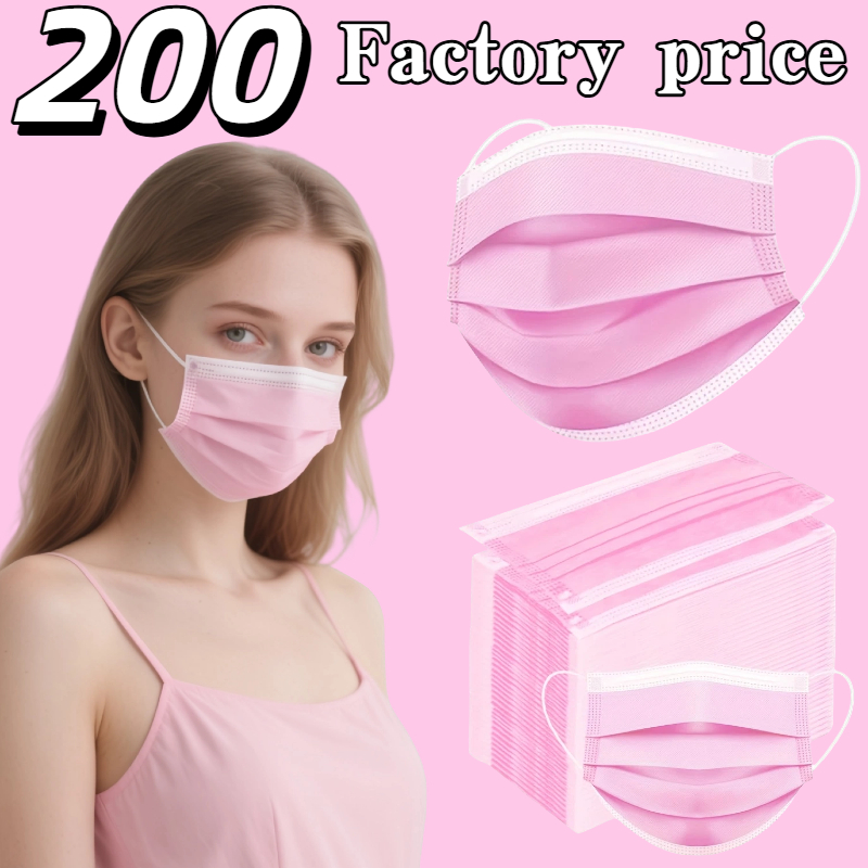 Great Value Pack! Pink Disposa - Disposable Surgical Mask review and price